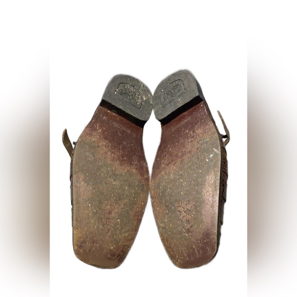 Stacy Adams 100% Genuine Embossed Croc Style Leather Casual Sandals Size 13